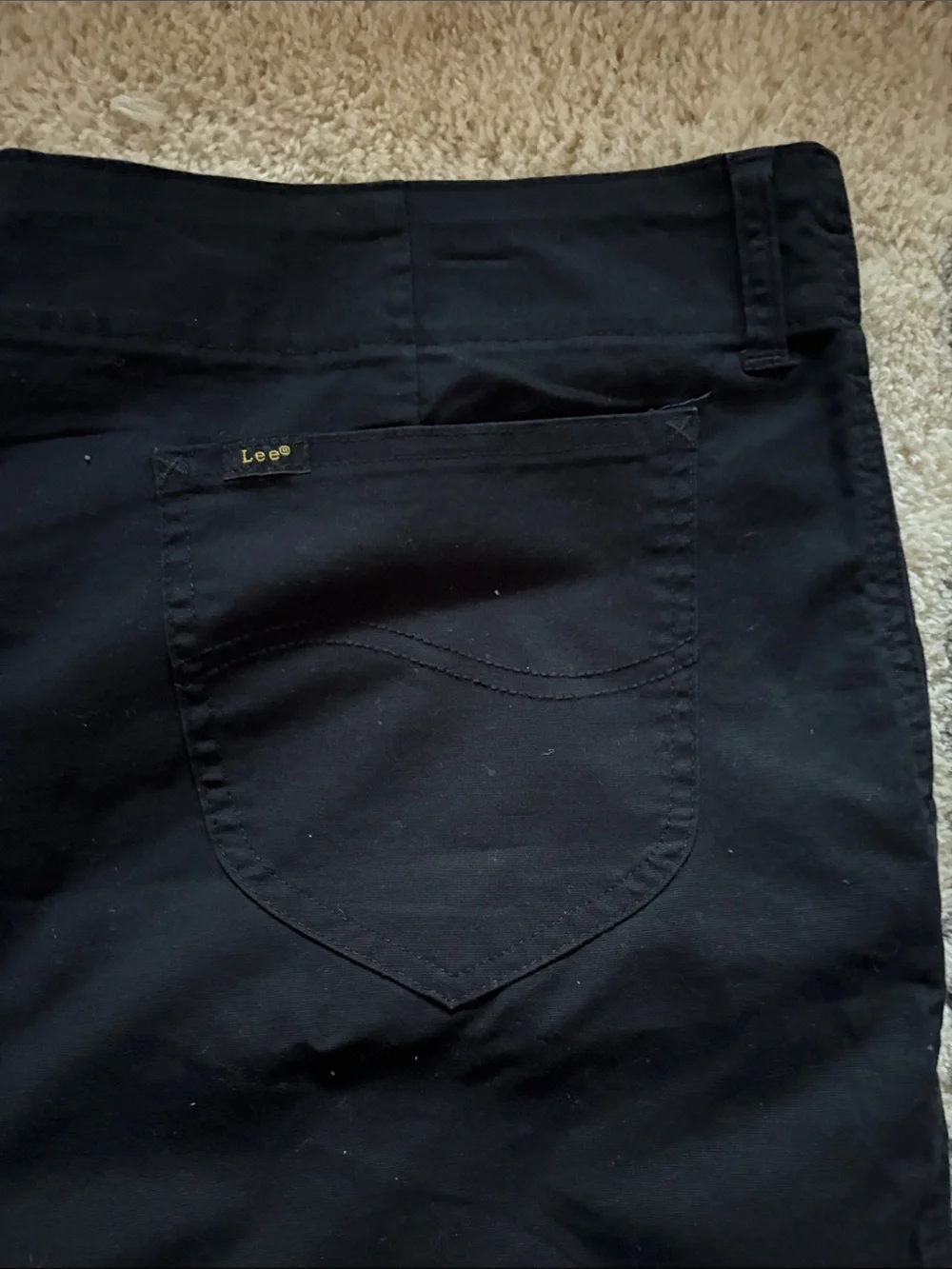 Lee Women's Black Flat-Front Shorts